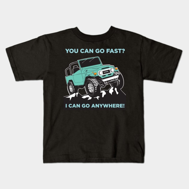 You Can Go Fast? Kids T-Shirt by Bulloch Speed Shop